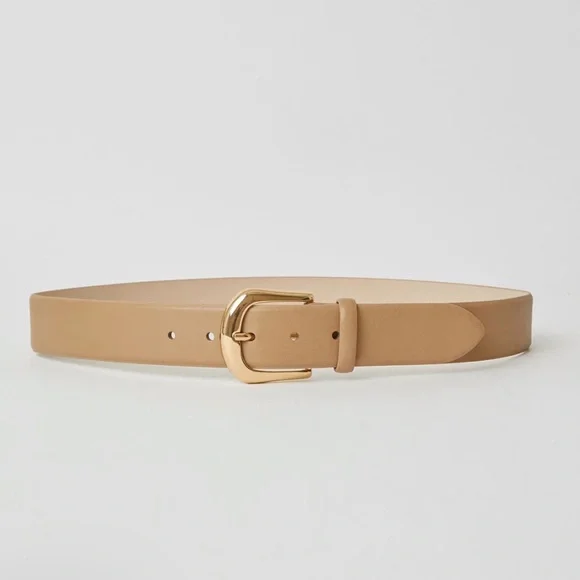 NWOT B-Low The Belt NWOT B-Low the Belt Brown Leather Belt with Gold Accents main image 3